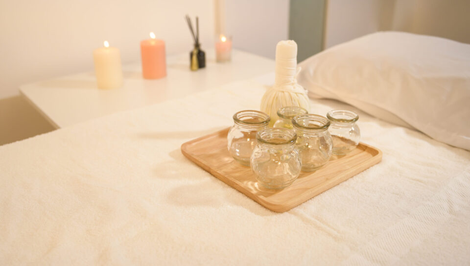 Background of cupping treatment by therapist Clinic Background of cupping treatment by therapist Clinic